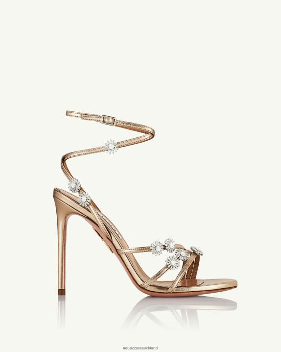 Aquazzura Starry Night Sandal 105 GOLD R4L68