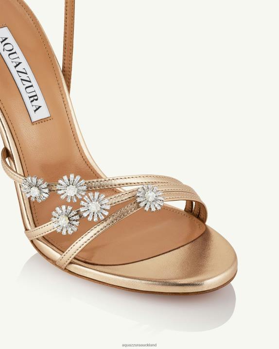 Aquazzura Starry Night Sandal 105 GOLD R4L68