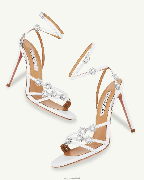 Aquazzura Starry Night Sandal 105 WHITE TZ666150