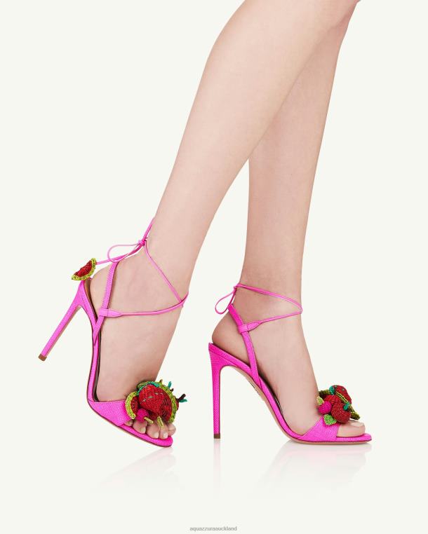 Aquazzura Strawberry Punch Sandal 105 FUCHSIA TZ66665