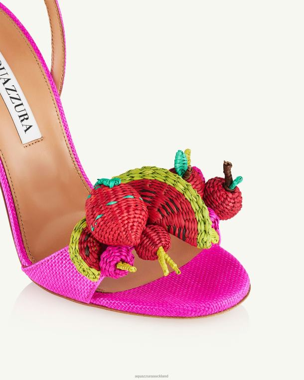 Aquazzura Strawberry Punch Sandal 105 FUCHSIA TZ66665