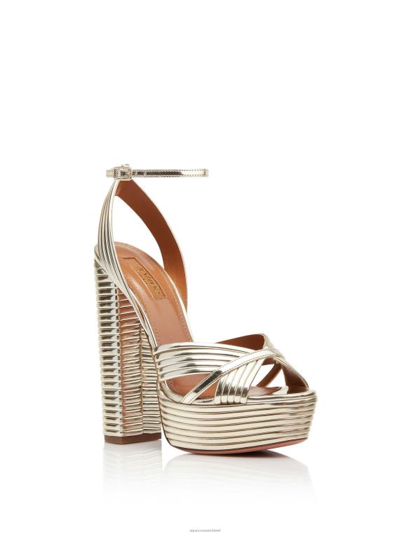 Aquazzura Sundance Plateau 140 GOLD TZ666309