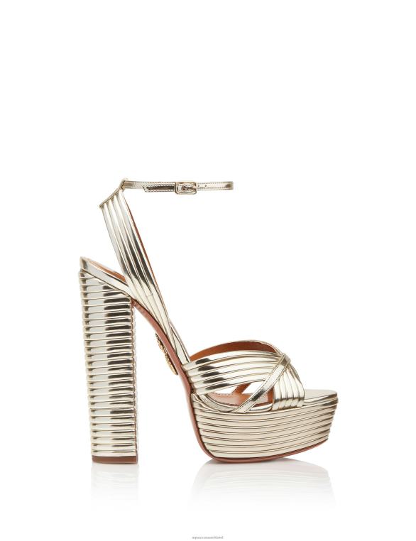 Aquazzura Sundance Plateau 140 GOLD TZ666309