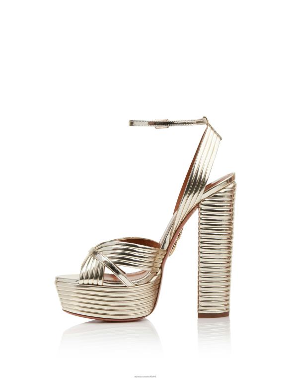 Aquazzura Sundance Plateau 140 GOLD TZ666309