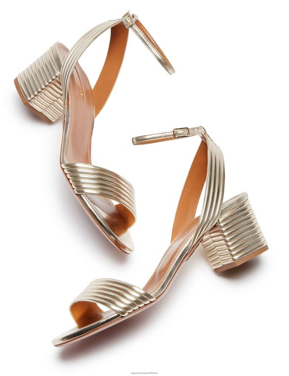 Aquazzura Sundance Sandal 50 GOLD TZ666130