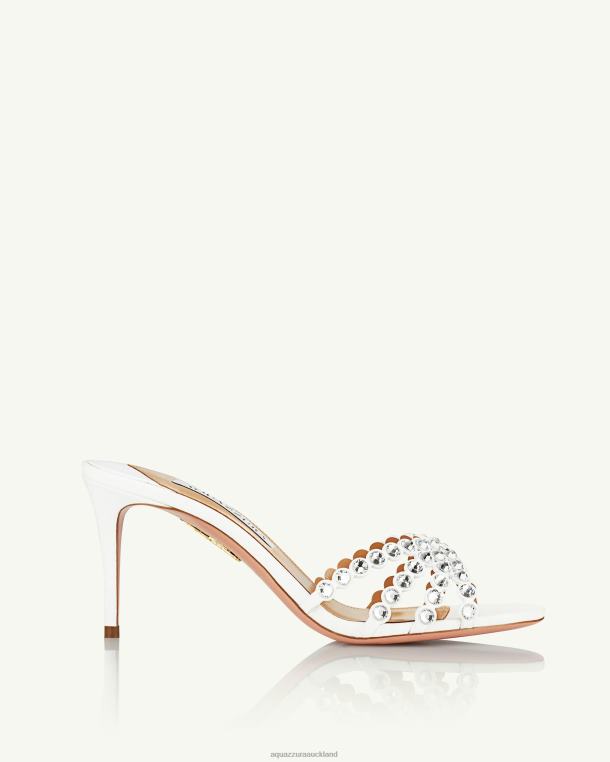 Aquazzura Tequila Mule 75 WHITE TZ666125