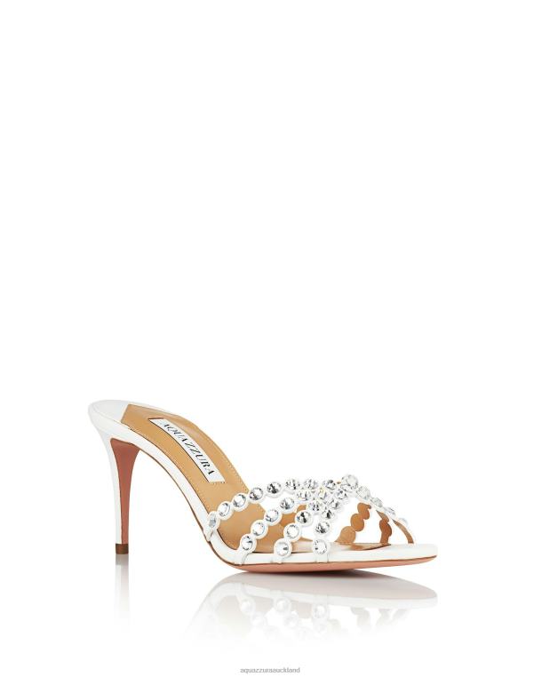 Aquazzura Tequila Mule 75 WHITE TZ666125