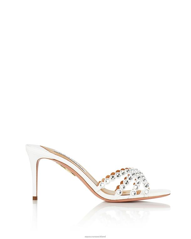 Aquazzura Tequila Mule 75 WHITE TZ666125