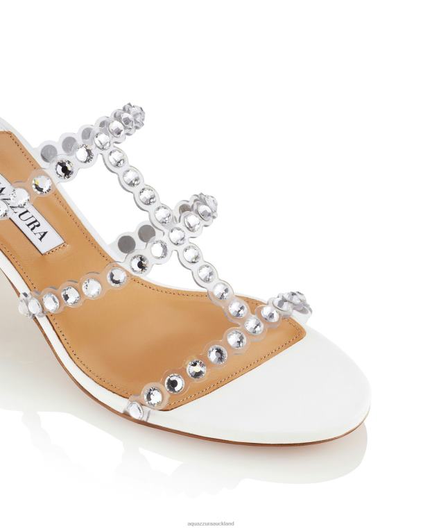 Aquazzura Tequila Plexi Sandal 50 WHITE TZ66678