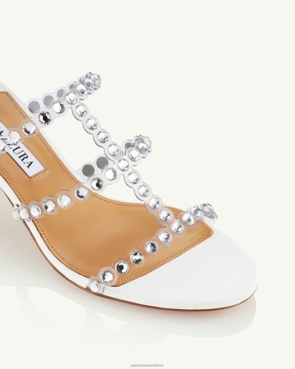 Aquazzura Tequila Plexi Sandal 50 WHITE TZ66678