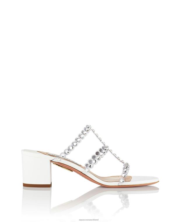 Aquazzura Tequila Plexi Sandal 50 WHITE TZ66678