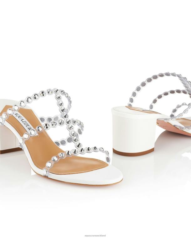 Aquazzura Tequila Plexi Sandal 50 WHITE TZ66678