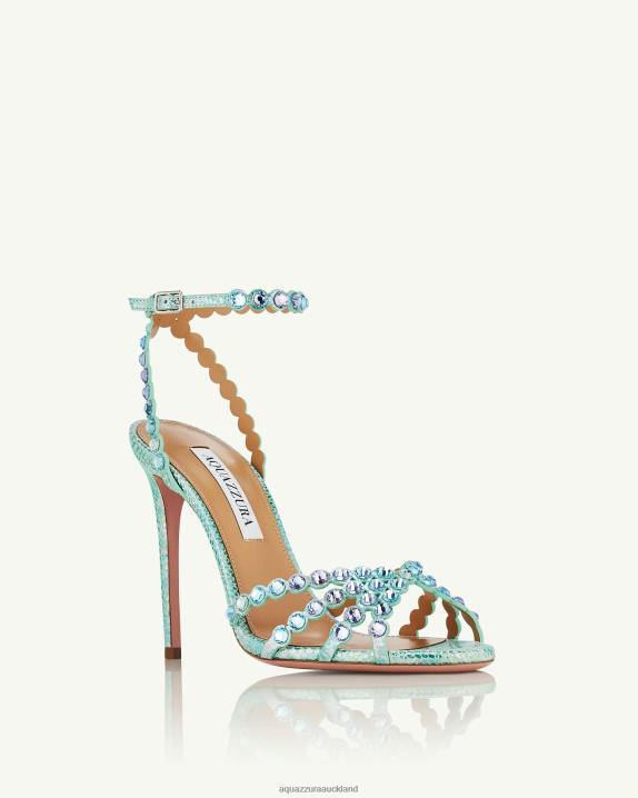 Aquazzura Tequila Sandal 105 BLUE R4L611