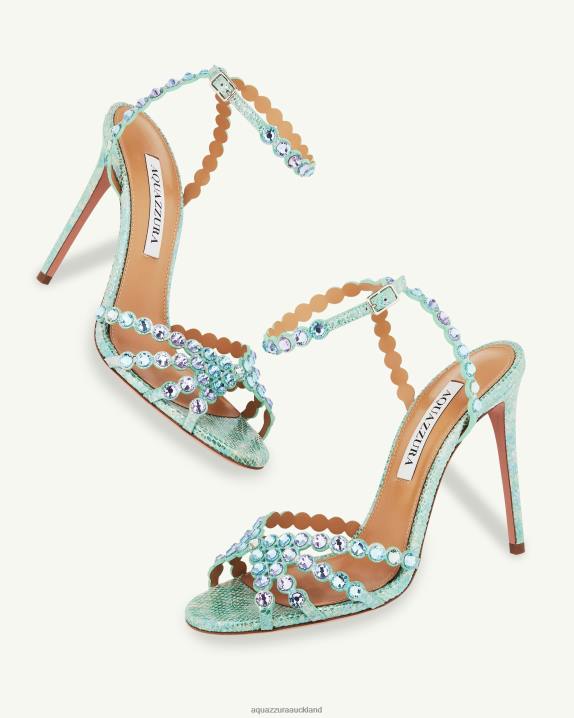 Aquazzura Tequila Sandal 105 BLUE R4L611