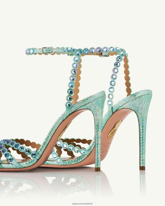 Aquazzura Tequila Sandal 105 BLUE R4L611