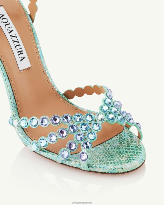 Aquazzura Tequila Sandal 105 BLUE R4L611