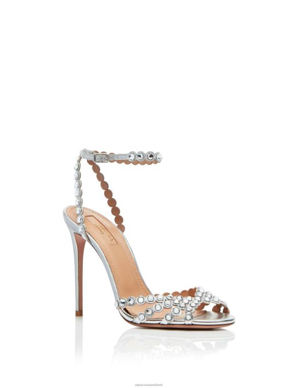 Aquazzura Tequila Sandal 105 SILVER TZ666133