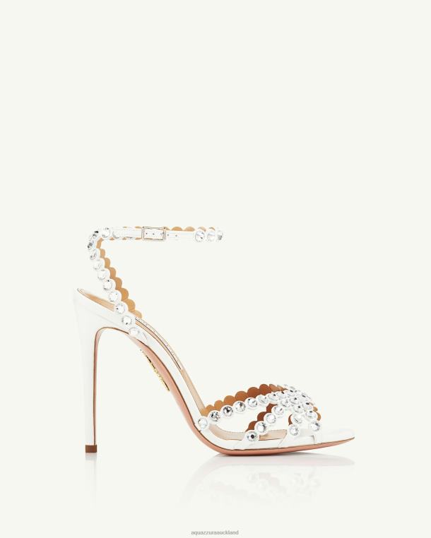 Aquazzura Tequila Sandal 105 WHITE TZ66677