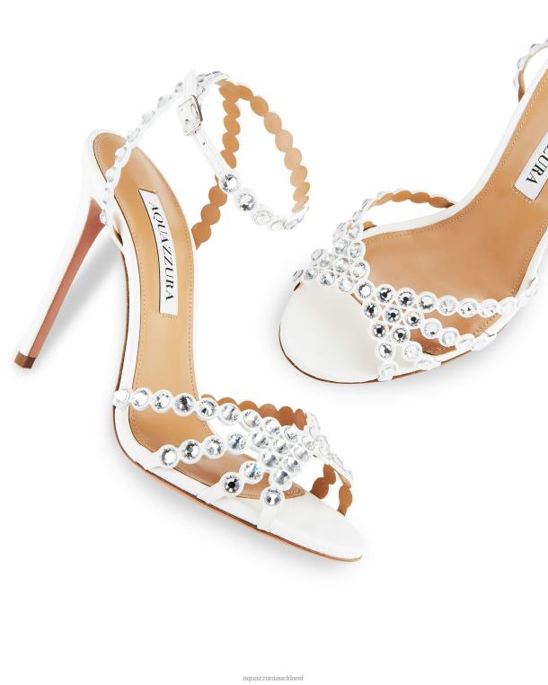 Aquazzura Tequila Sandal 105 WHITE TZ66677