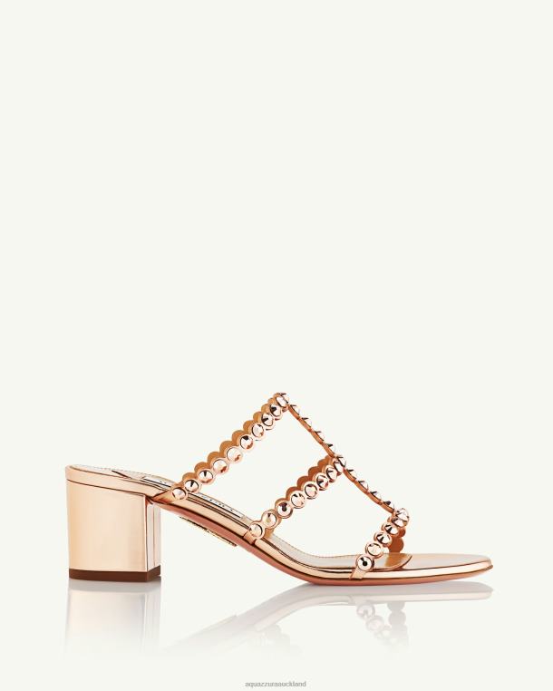 Aquazzura Tequila Sandal 50 GOLD TZ66688