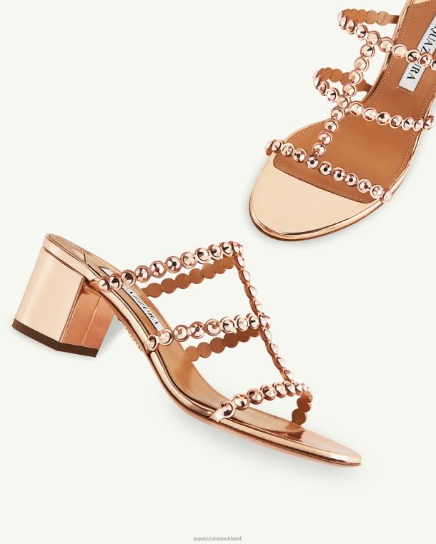 Aquazzura Tequila Sandal 50 GOLD TZ66688