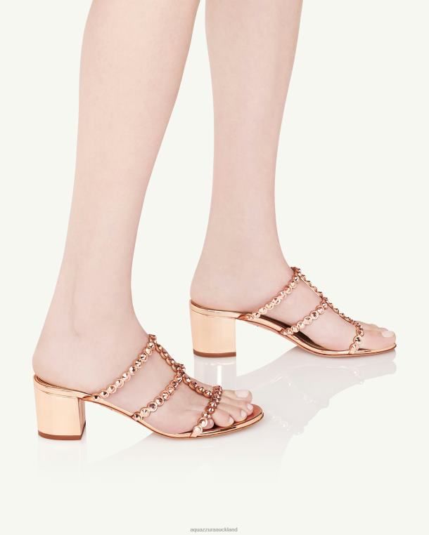 Aquazzura Tequila Sandal 50 GOLD TZ66688