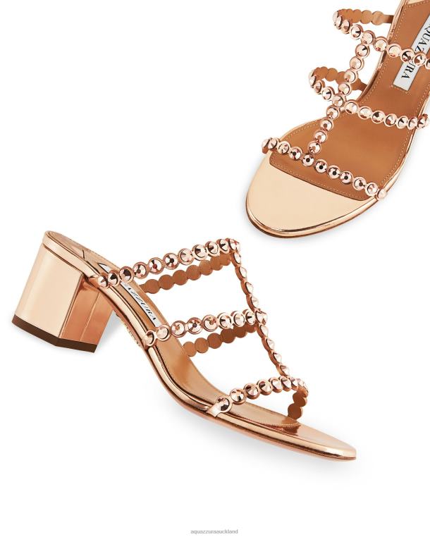 Aquazzura Tequila Sandal 50 GOLD TZ66688