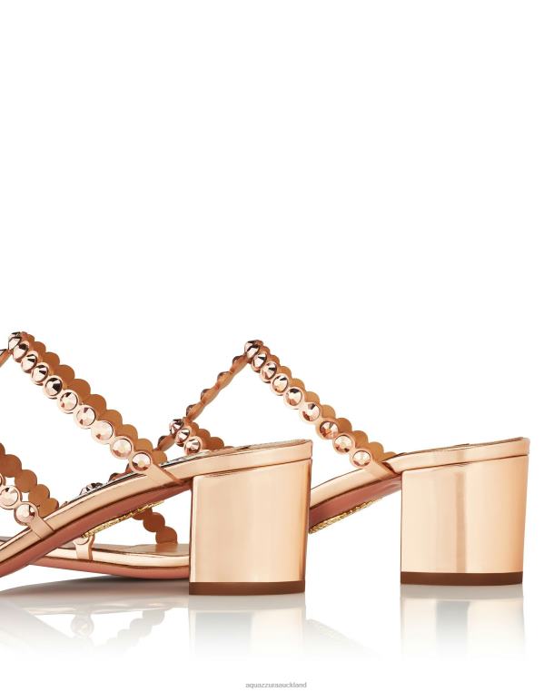 Aquazzura Tequila Sandal 50 GOLD TZ66688