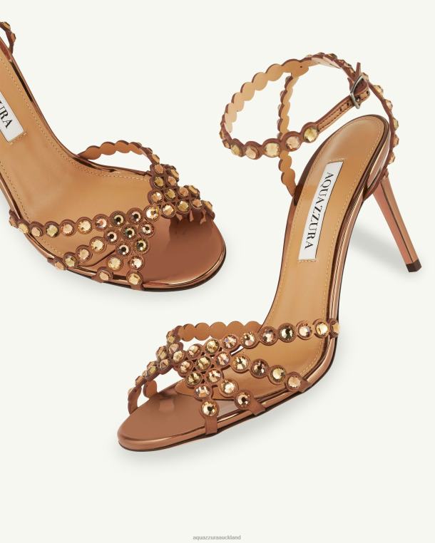 Aquazzura Tequila Sandal 85 BROWN TZ66686