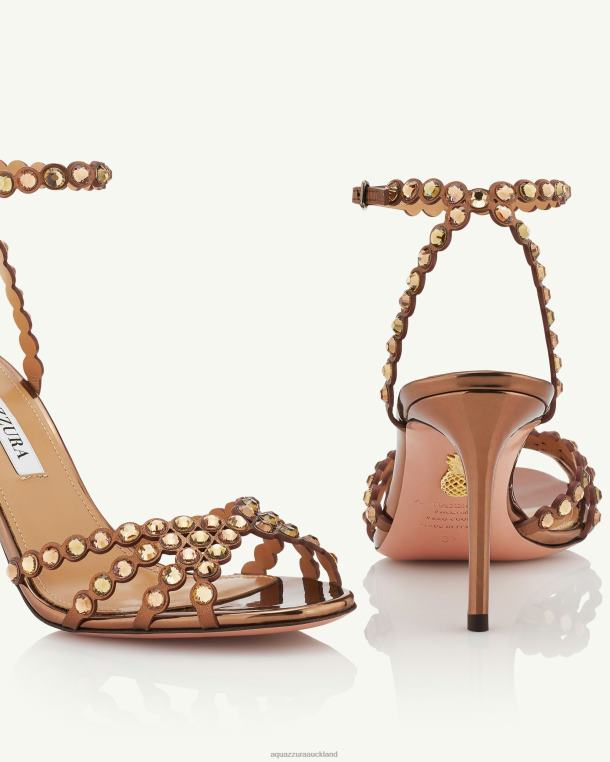 Aquazzura Tequila Sandal 85 BROWN TZ66686