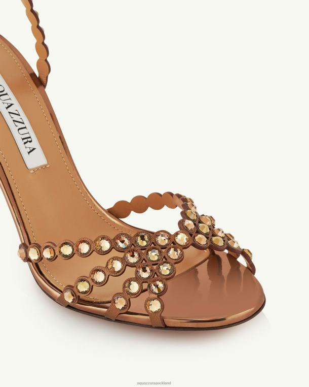 Aquazzura Tequila Sandal 85 BROWN TZ66686