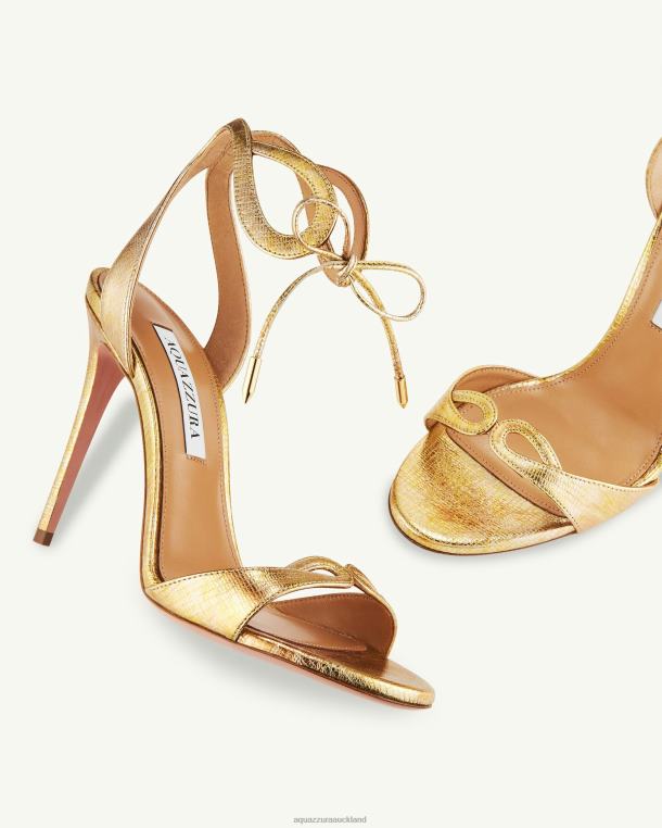 Aquazzura Tessa Sandal 105 GOLD TZ66674