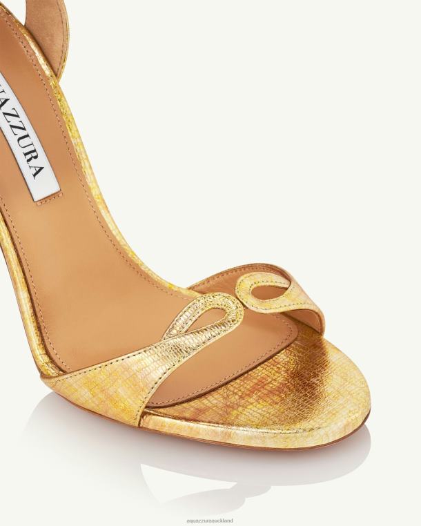 Aquazzura Tessa Sandal 105 GOLD TZ66674