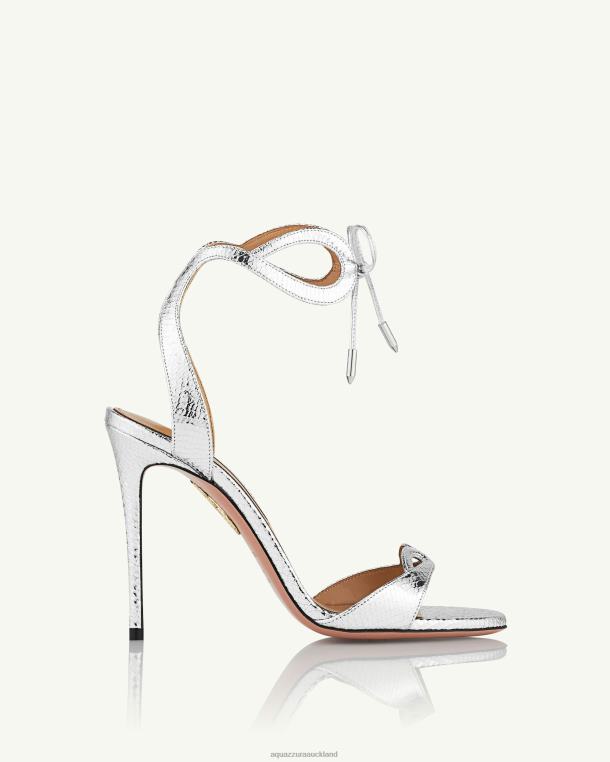 Aquazzura Tessa Sandal 105 SILVER TZ666148