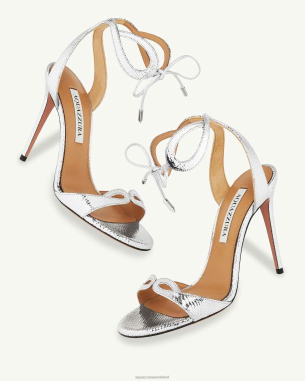 Aquazzura Tessa Sandal 105 SILVER TZ666148