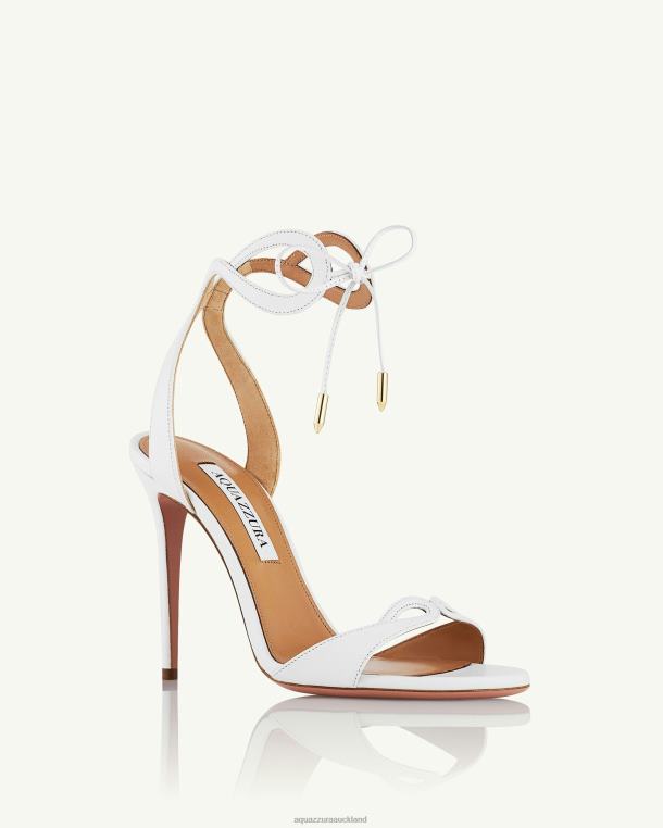 Aquazzura Tessa Sandal 105 WHITE TZ66618