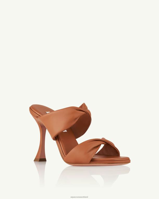 Aquazzura Twist Sandal 95 BROWN TZ66672