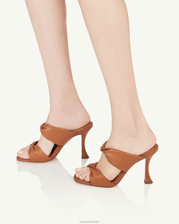 Aquazzura Twist Sandal 95 BROWN TZ66672