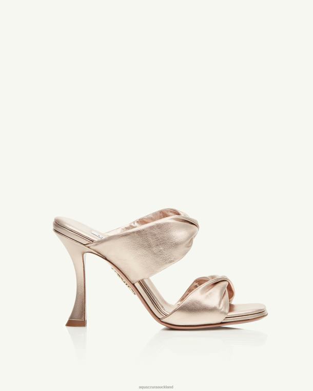 Aquazzura Twist Sandal 95 GOLD TZ66690