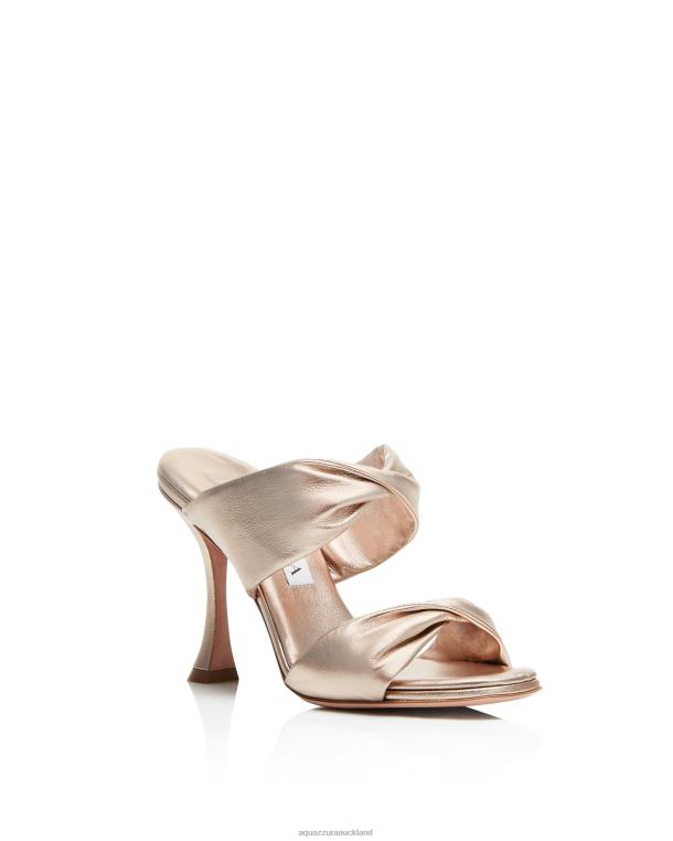 Aquazzura Twist Sandal 95 GOLD TZ66690