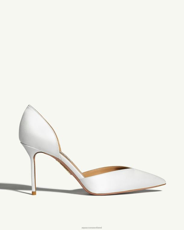 Aquazzura Uptown Pump 85 WHITE TZ666235