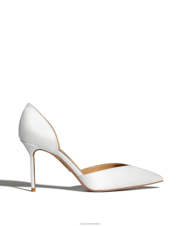 Aquazzura Uptown Pump 85 WHITE TZ666235