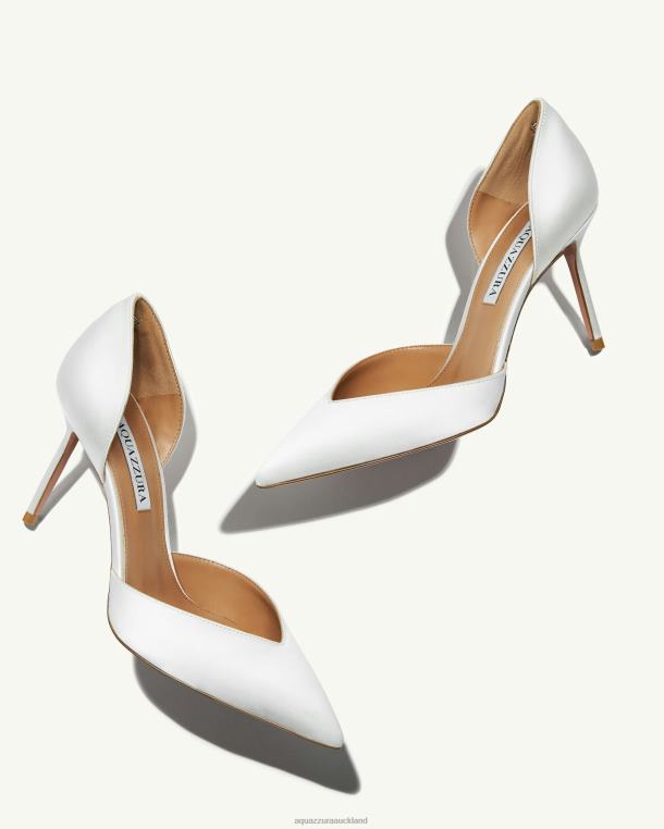 Aquazzura Uptown Pump 85 WHITE TZ666235