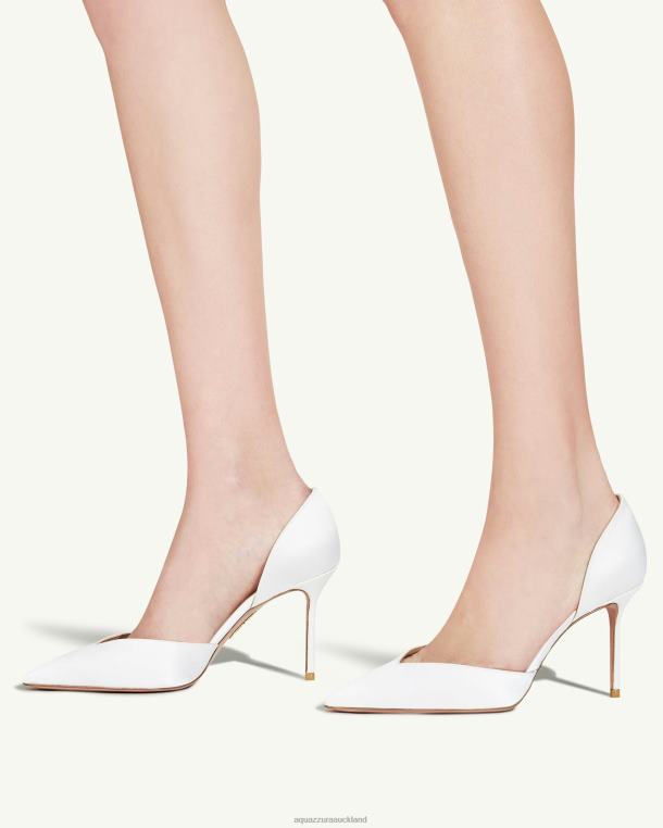 Aquazzura Uptown Pump 85 WHITE TZ666235