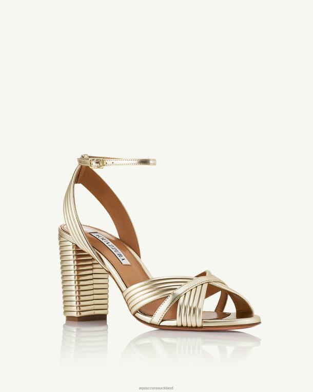 Aquazzura Very Sundance Sandal 85 GOLD TZ66657