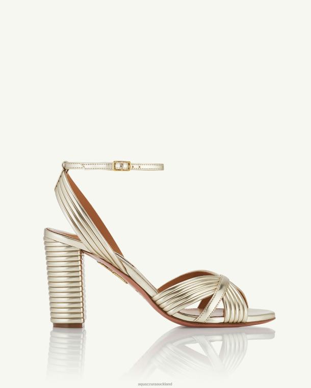 Aquazzura Very Sundance Sandal 85 GOLD TZ66657