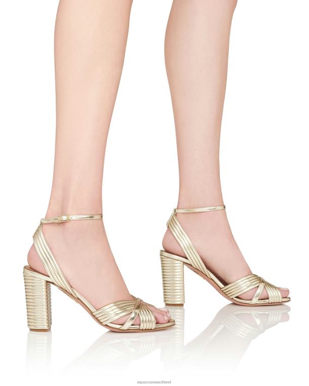 Aquazzura Very Sundance Sandal 85 GOLD TZ66657