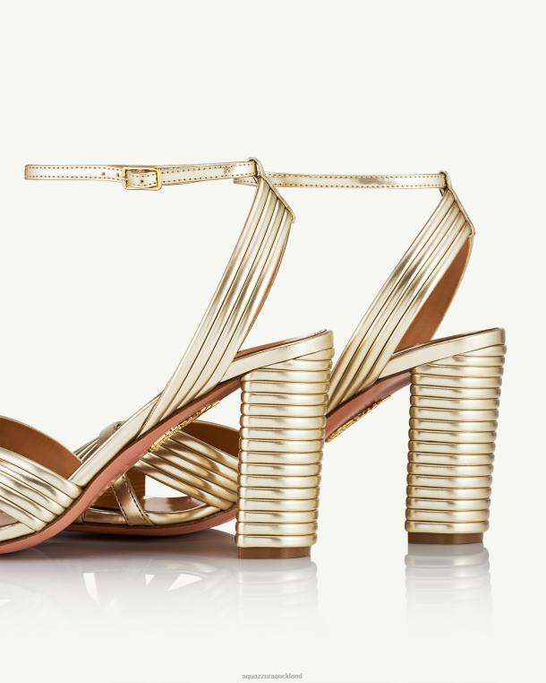 Aquazzura Very Sundance Sandal 85 GOLD TZ66657