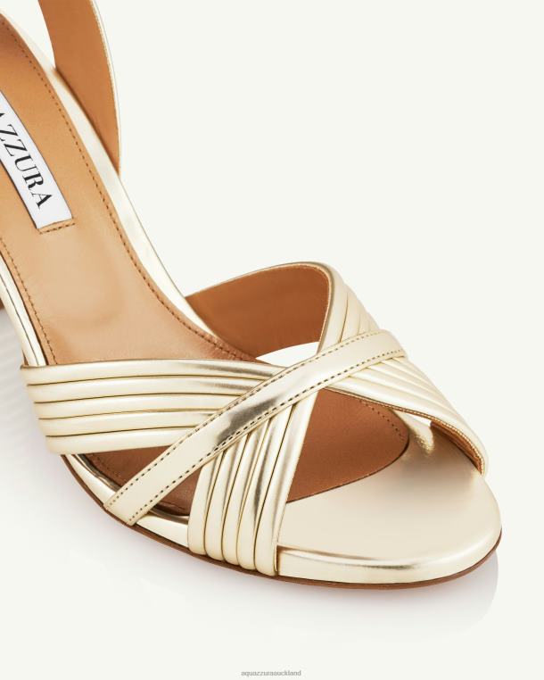 Aquazzura Very Sundance Sandal 85 GOLD TZ66657