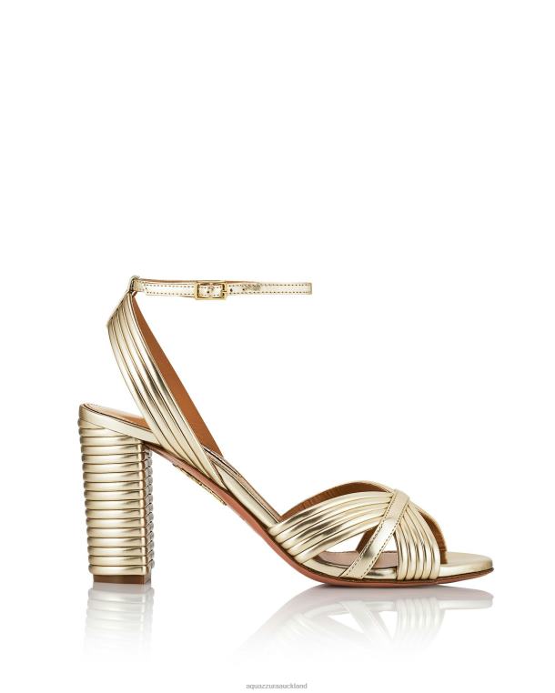 Aquazzura Very Sundance Sandal 85 GOLD TZ66657